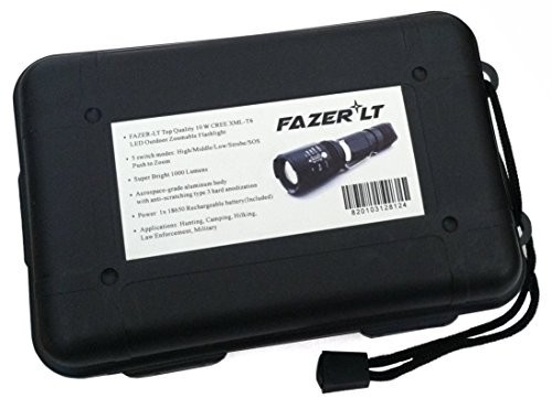 Fazer-LT 1000 Lumen XM-L T6 Rechargeable LED Flashlight With Charger