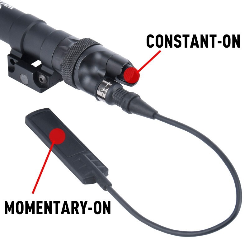 Tactical SL07 Tailcap Scout Light Dual Switch For M300 M600 Surefir Flashlight