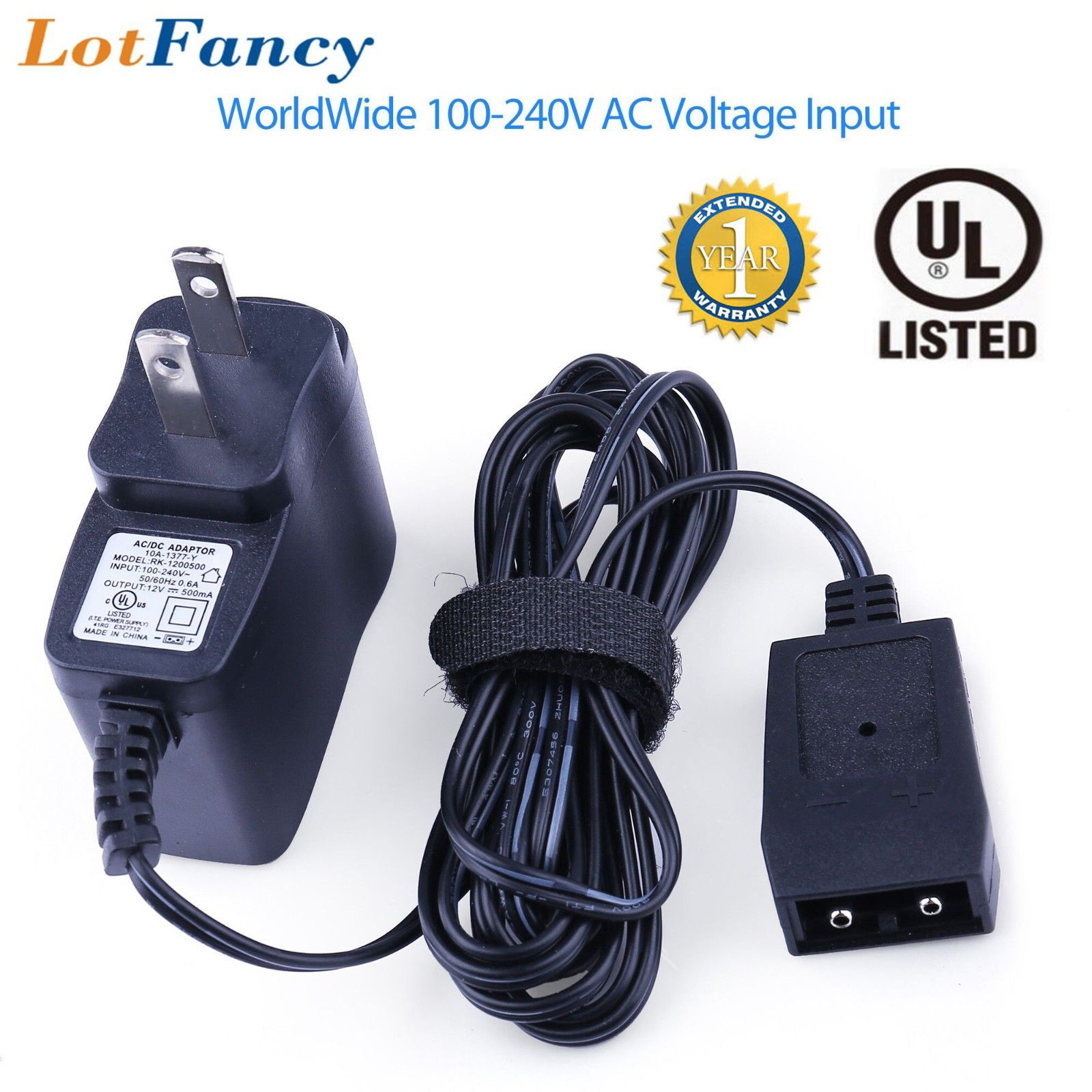 Charger For Streamlight 74102 AC Adapter Power Cord UL Listed