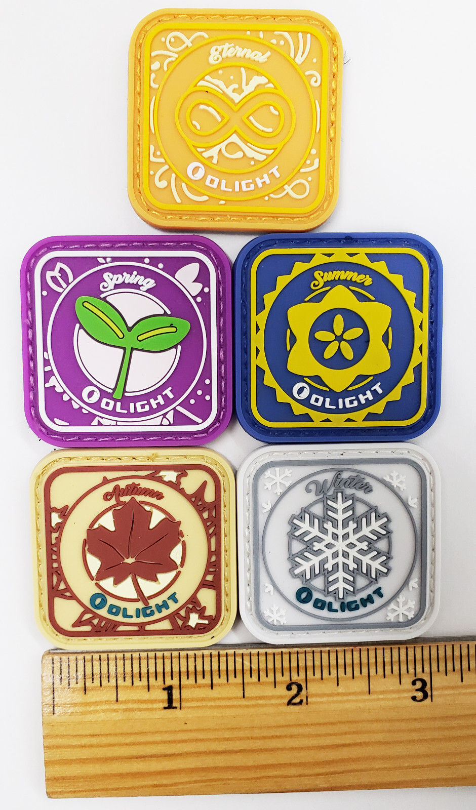 Olight Season Patches Swags, Spring, Summer, Fall, Winter, Eternal, 1.5″ x 1.5″