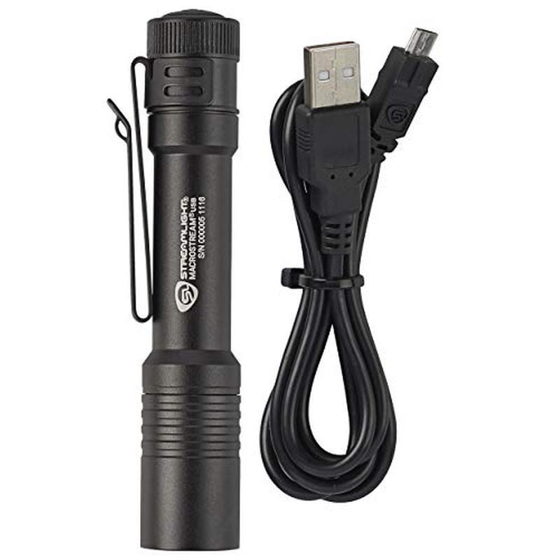 Compact Rechargeable Flashlight 500 Lumen High Low Modes IPX4 Waterproof Durable