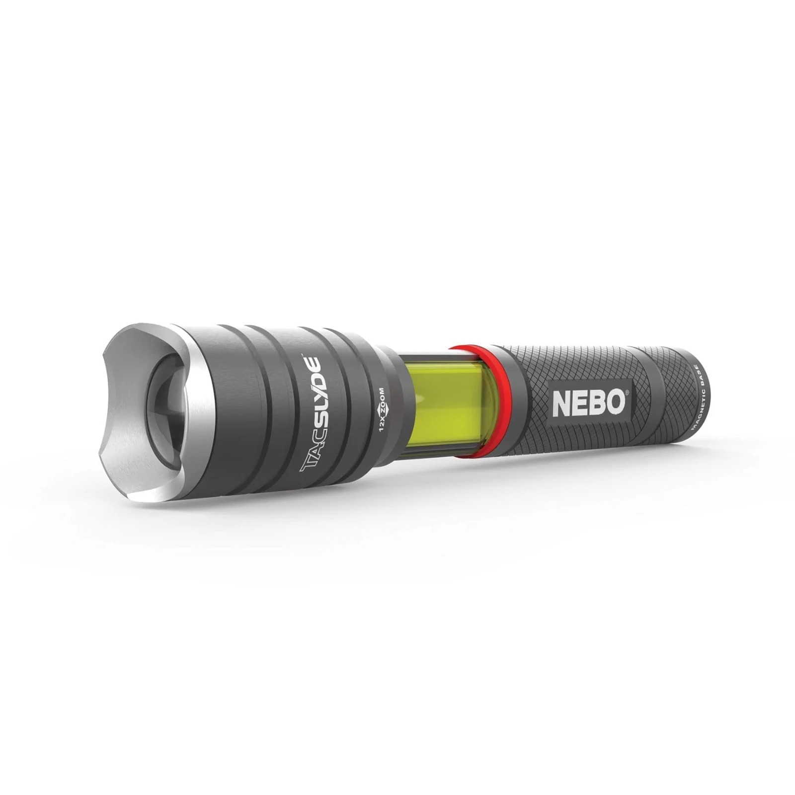 NEW NEBO TAC SLYDE Flashlight 300 Lumens LED Work Light Magnetic Base 12x Zoom