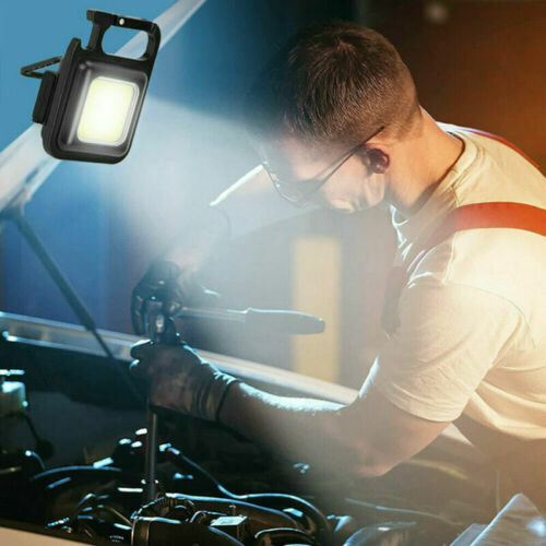 1000 Lumens Mini COB Flashlights Bright Rechargeable Keychain Small Flashlight