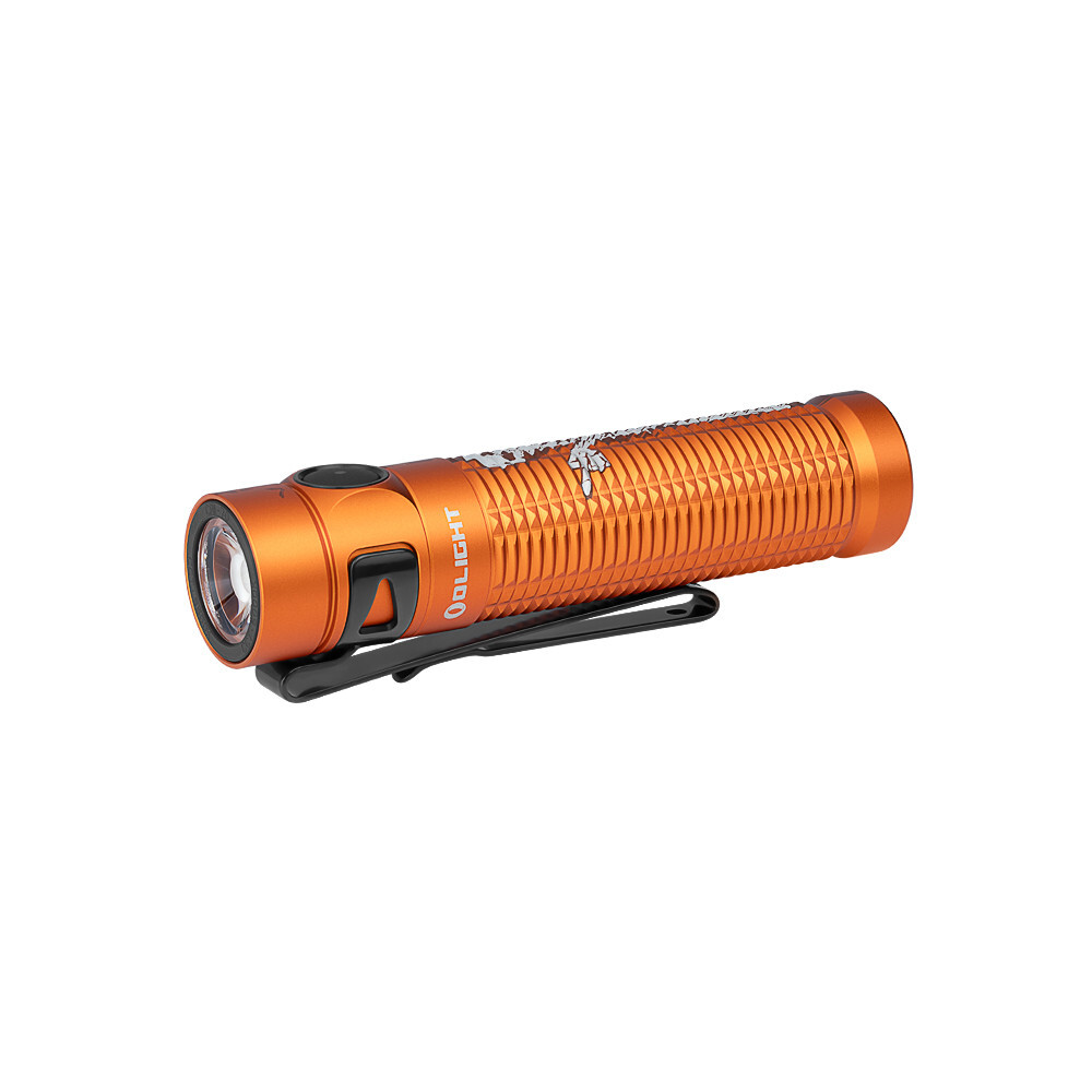 Olight Baton 3 Pro Orange Skeleton Rechargeable Flashlight, 1500 L, Cool White