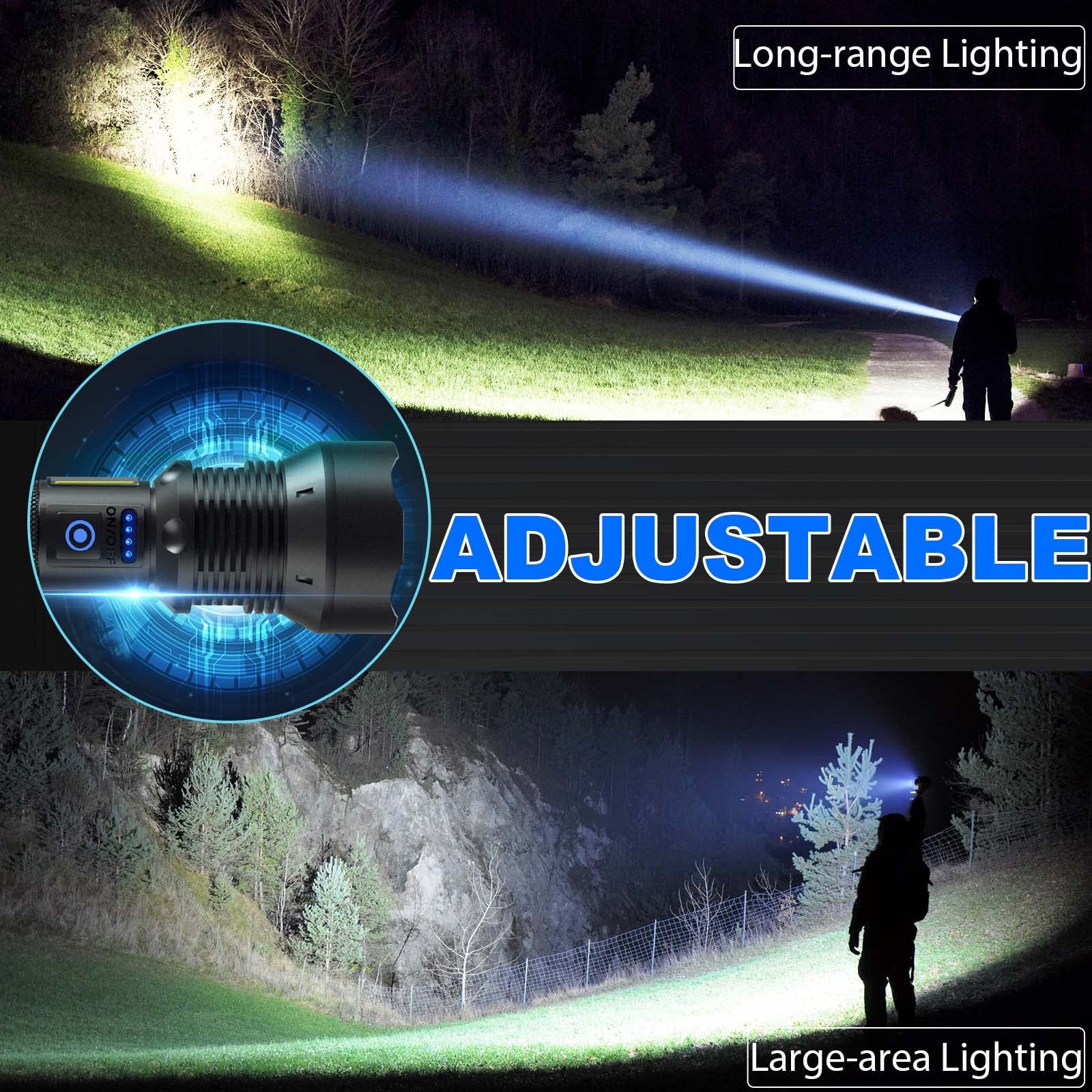 LED Flashlight High Lumens, Bright Flashlight for Outdoor Use