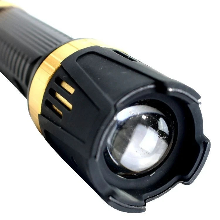 Defender-Xtreme Black Multifunction 230 Lumens Flashlight Self Defence