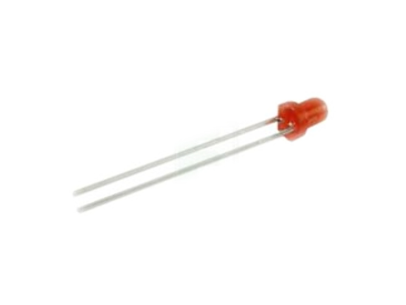 Pack of 10 SSL-LX3054SID LED, Super Red 3 mm 60° Diffused 100 mcd 2.1 V Through