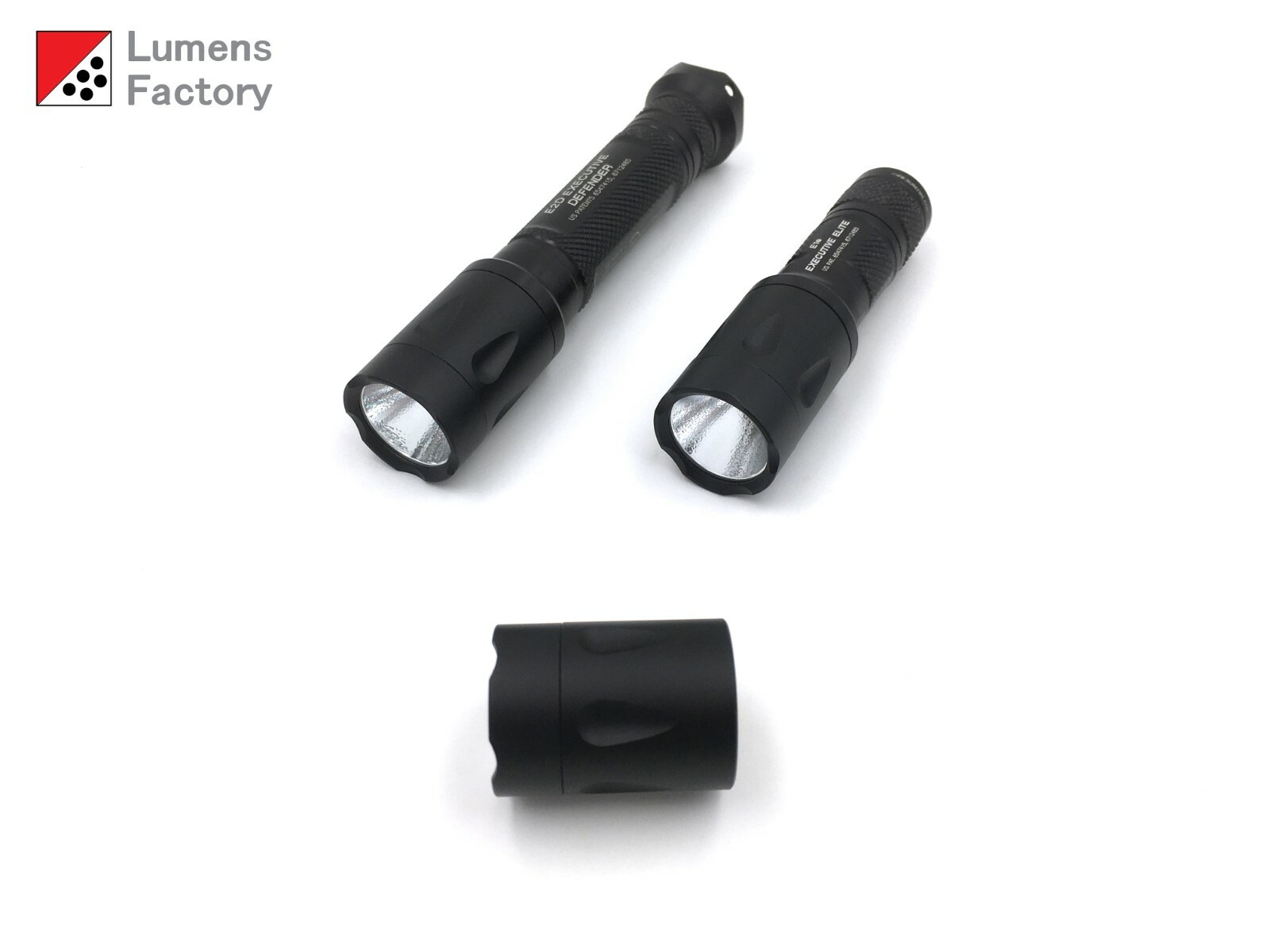 3 Mode Teardrop LED Head Surefire E1 E1e E1D E1L E1B, 1 Cell Setup (Black) WARM