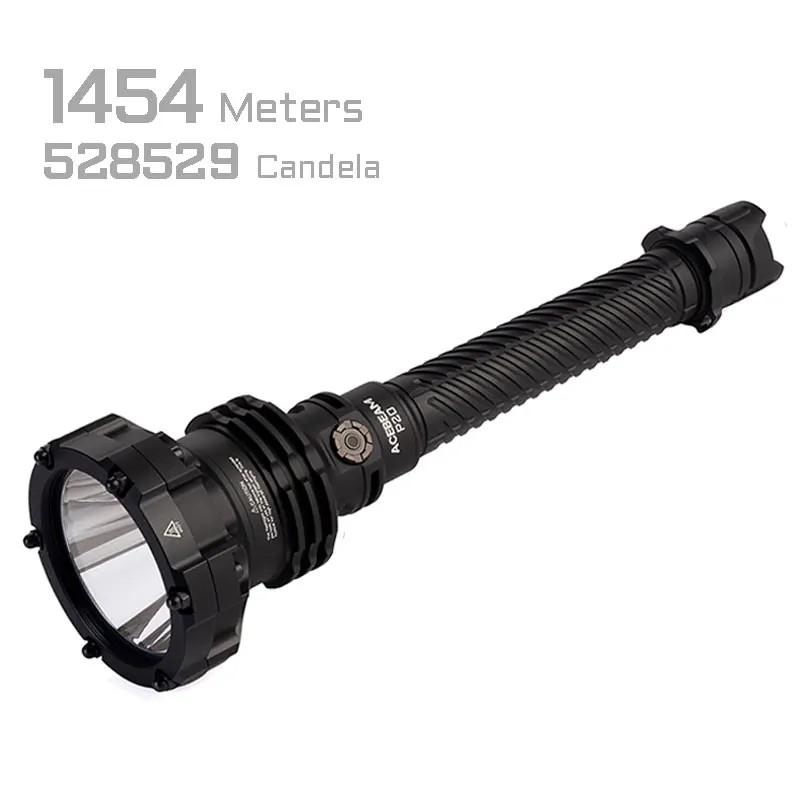 ACEBEAM P20 Tactical Flashlight 5600 Lumens 1454M Throw USB-C Rechargeable