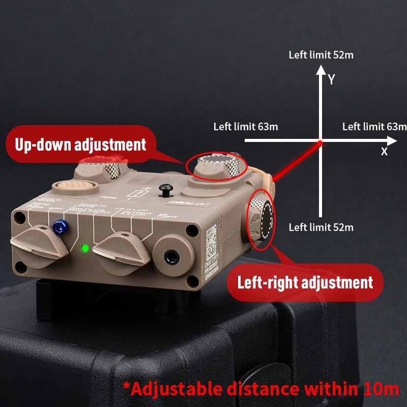 WADSN DBAL A2 RED/GREEN/BLUE IR Laser White LED Strobe Light DBAL-A2 Nylon