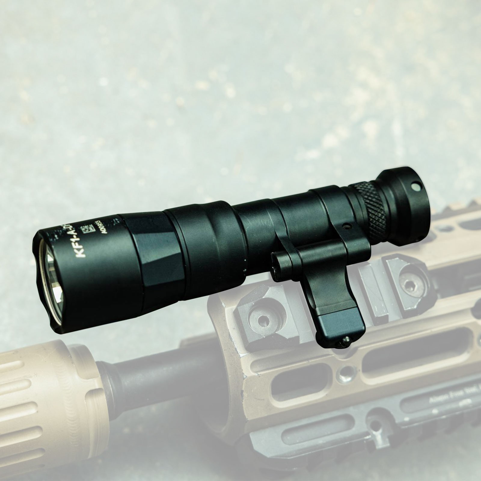 M340DFT Pro Flashlight LED WeaponLight With Switch / 20mm Rail Offset Mlok Mount
