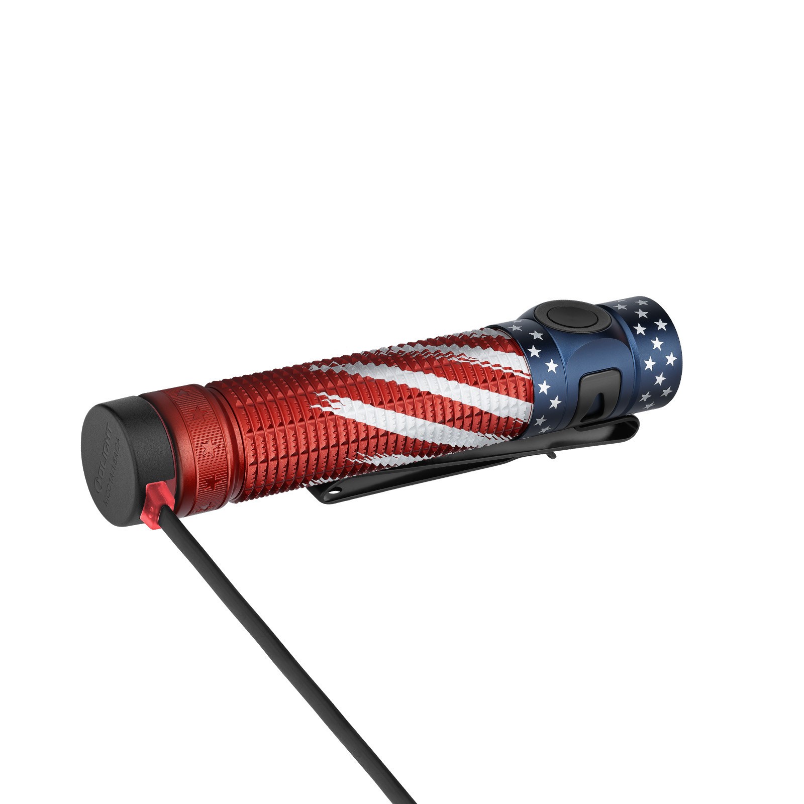 Olight Baton 4 Pro Stars & Stripes Edition CW EDC Flashlight, 1600-Lumen