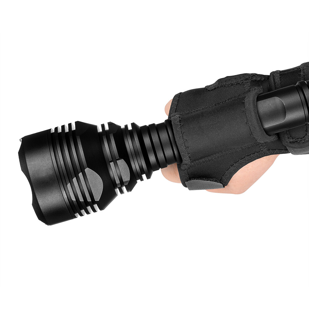 Wrist Arm Nylon Holster Flashlight Gloves for Fishing Diving Hunting