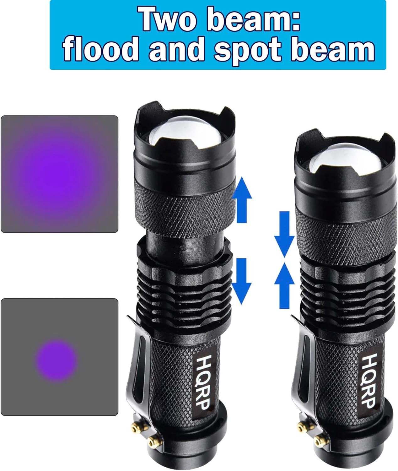 HQRP 3W UV 365 nM LED Ultra Violet Black Light Vaseline Uranium Glass Detector