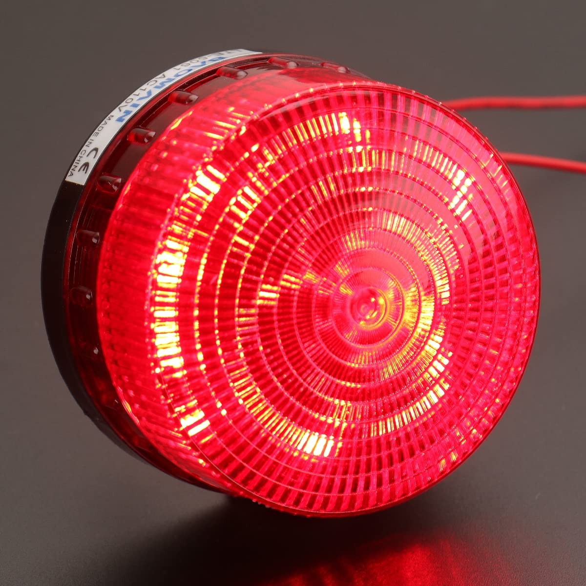 Industrial Signal round Red Warning Light Strobe Warning Lamp LTE-5061 AC 110V 3