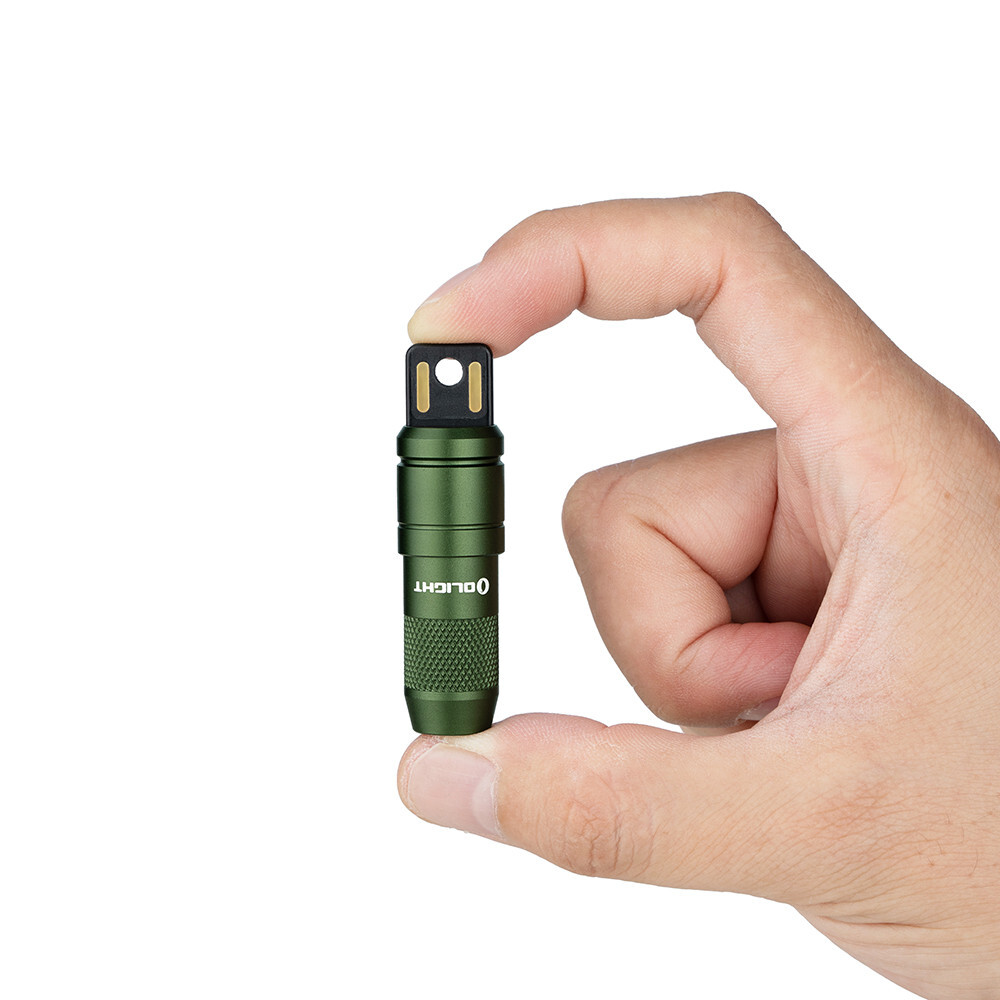 Olight imini 2 OD Green Tiny Rechargeable Mini Keychain Flashlight, 50 Lumens