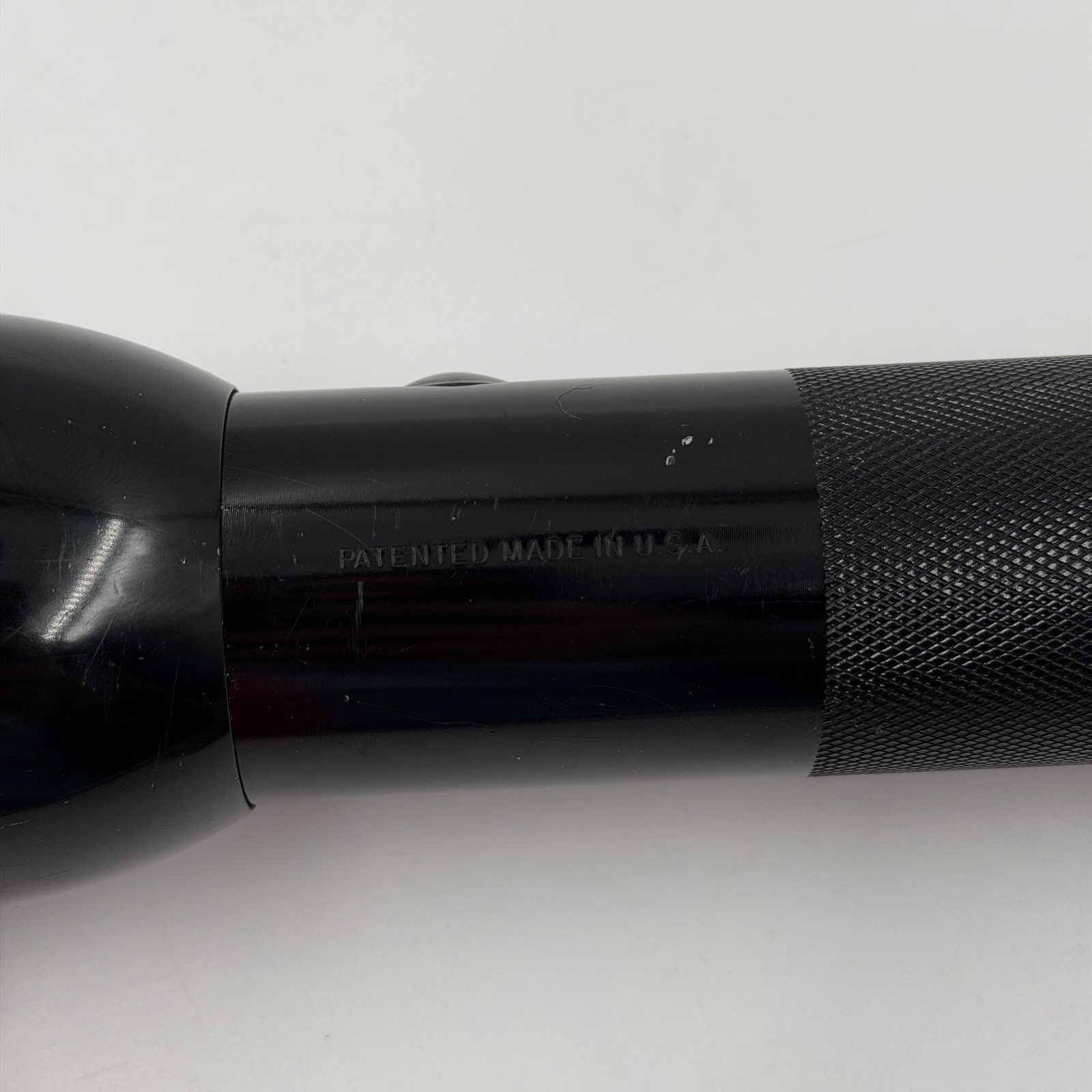 Vintage MAG-LITE 10” Mag Instrument 2 D Cell Black Flashlight Made In Usa Works