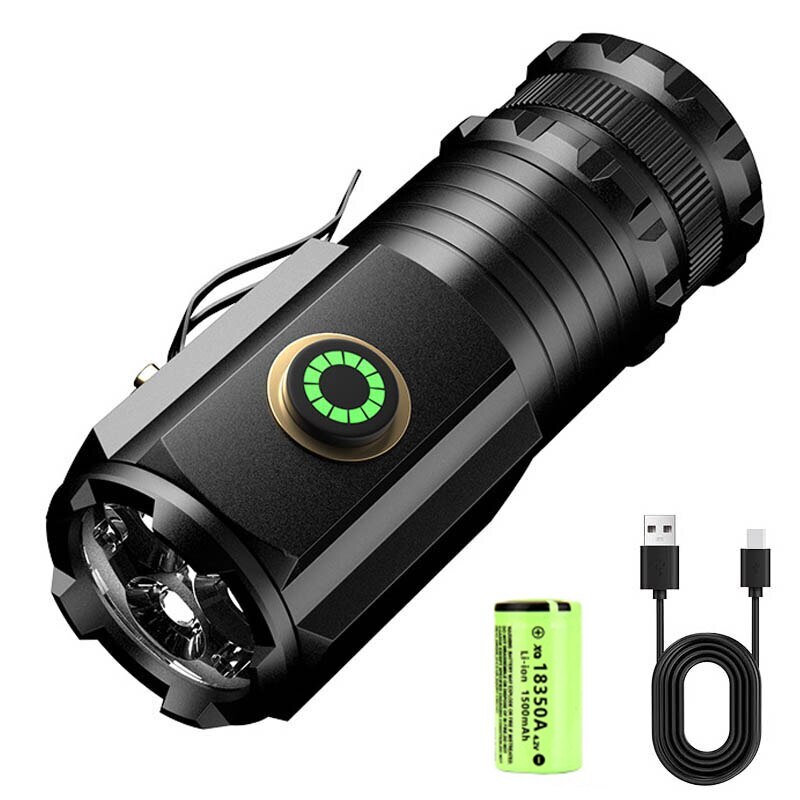 Powerful Portable LED Flashlight Outdoor Rechargeable Tactical Waterproof Lamp