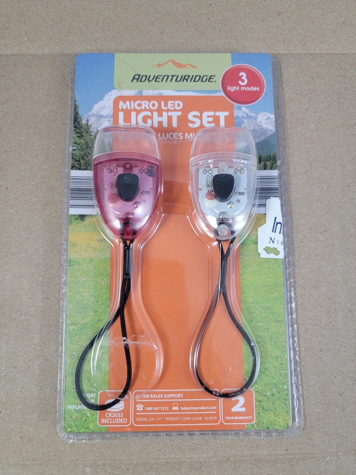 Adventuridge White & Red Micro LED Light Set With 3 Light Modes NEW