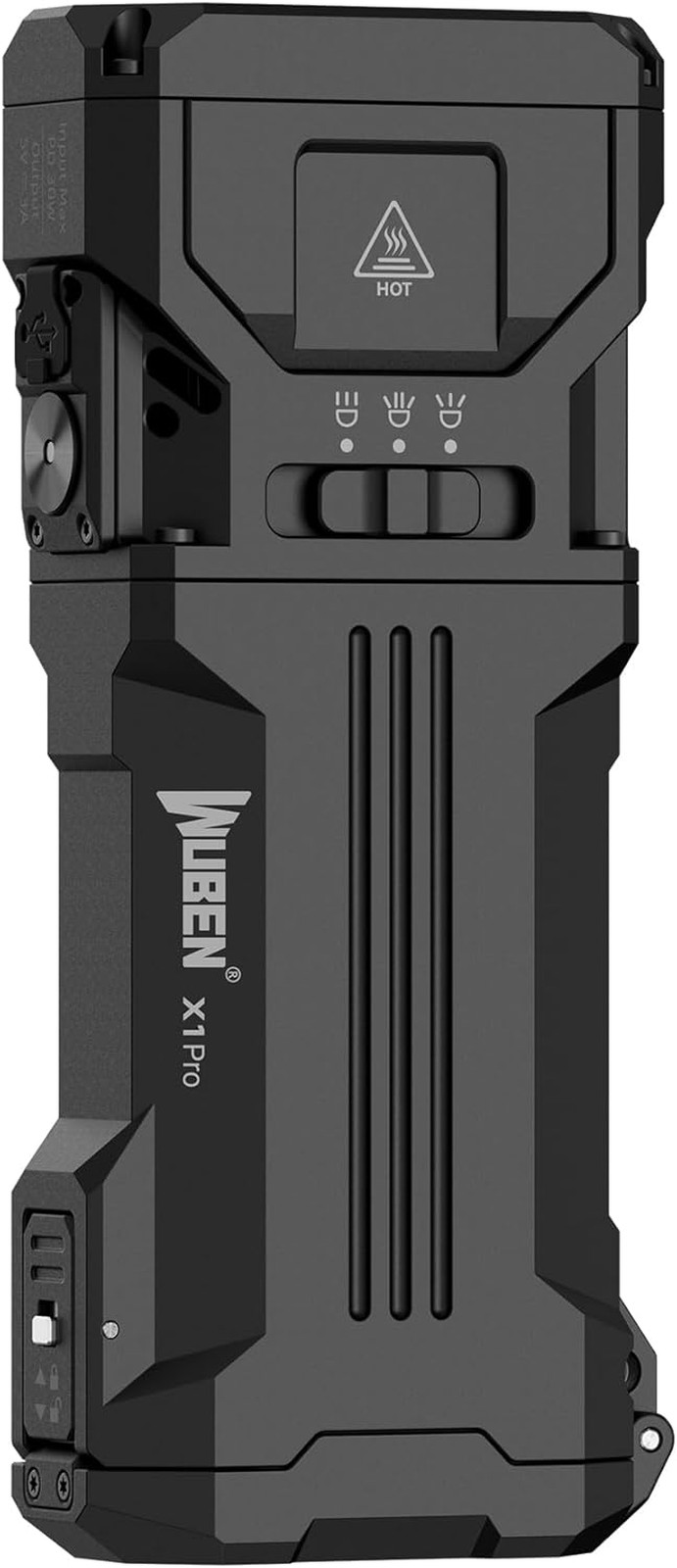 Wuben X1Pro Rechargeable Flashlight 12300 Lumens Super Bright Flood Spotlight