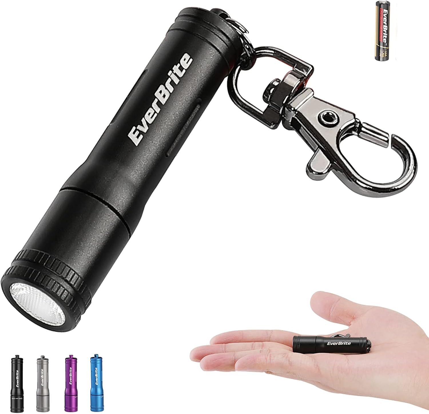 Mini LED Flashlight High Lumen Keychain EDC Flashlight, Small Pocket