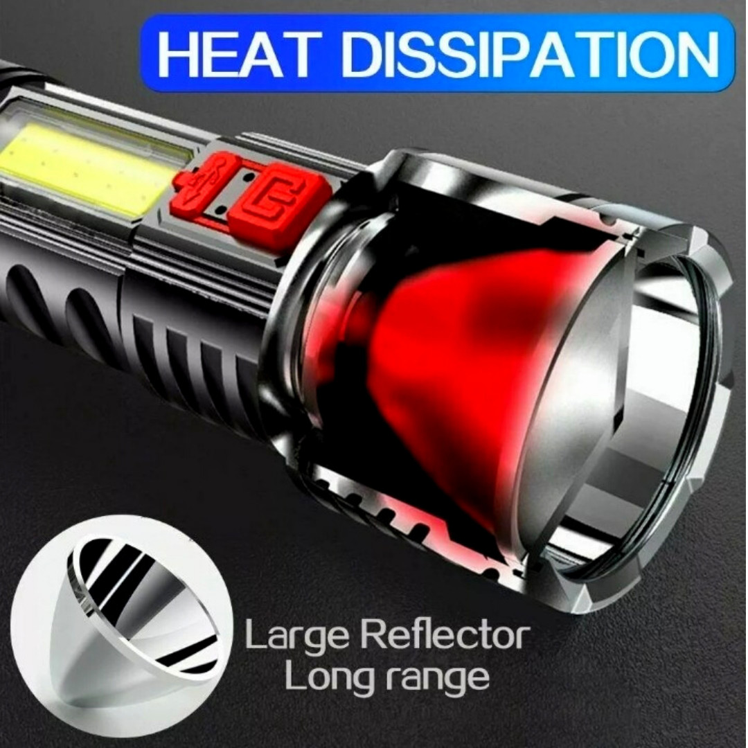 Super Bright 999000000 LM LED Torch Tactical Flashlight Lantern Rechargeable US