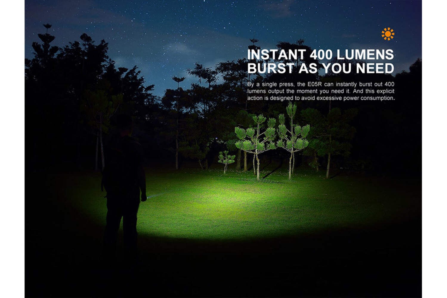Fenix E05R Mini Keychain LED Flashlight – 400 Lumens