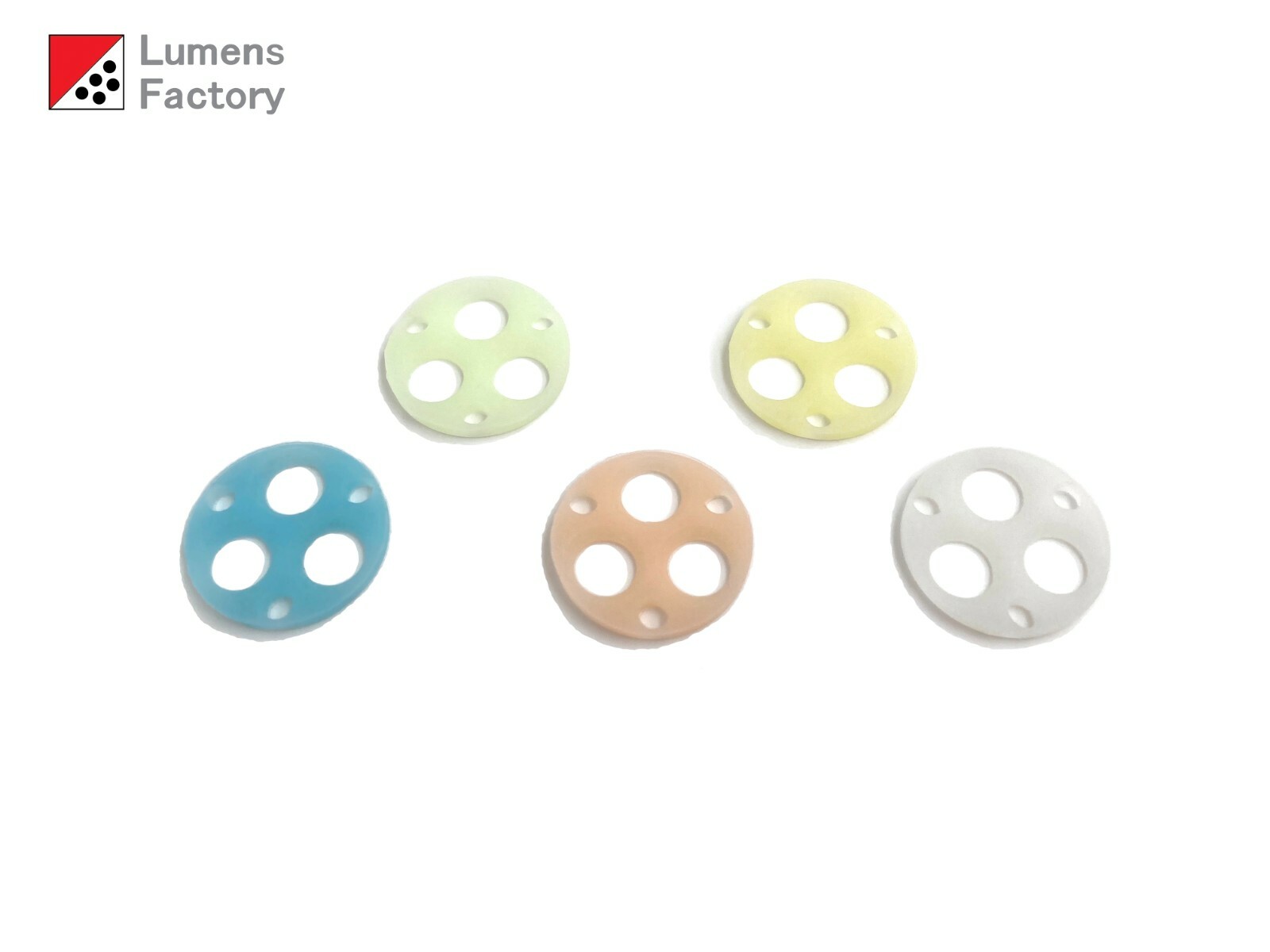 Silicone Glow Gasket for Carclo 105XX Triple Flashlight, LED Drop-in, Set of 5