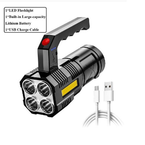 Super Bright 22000LM LED Flashlight High Powered Torch USB Rechargeable Lamp