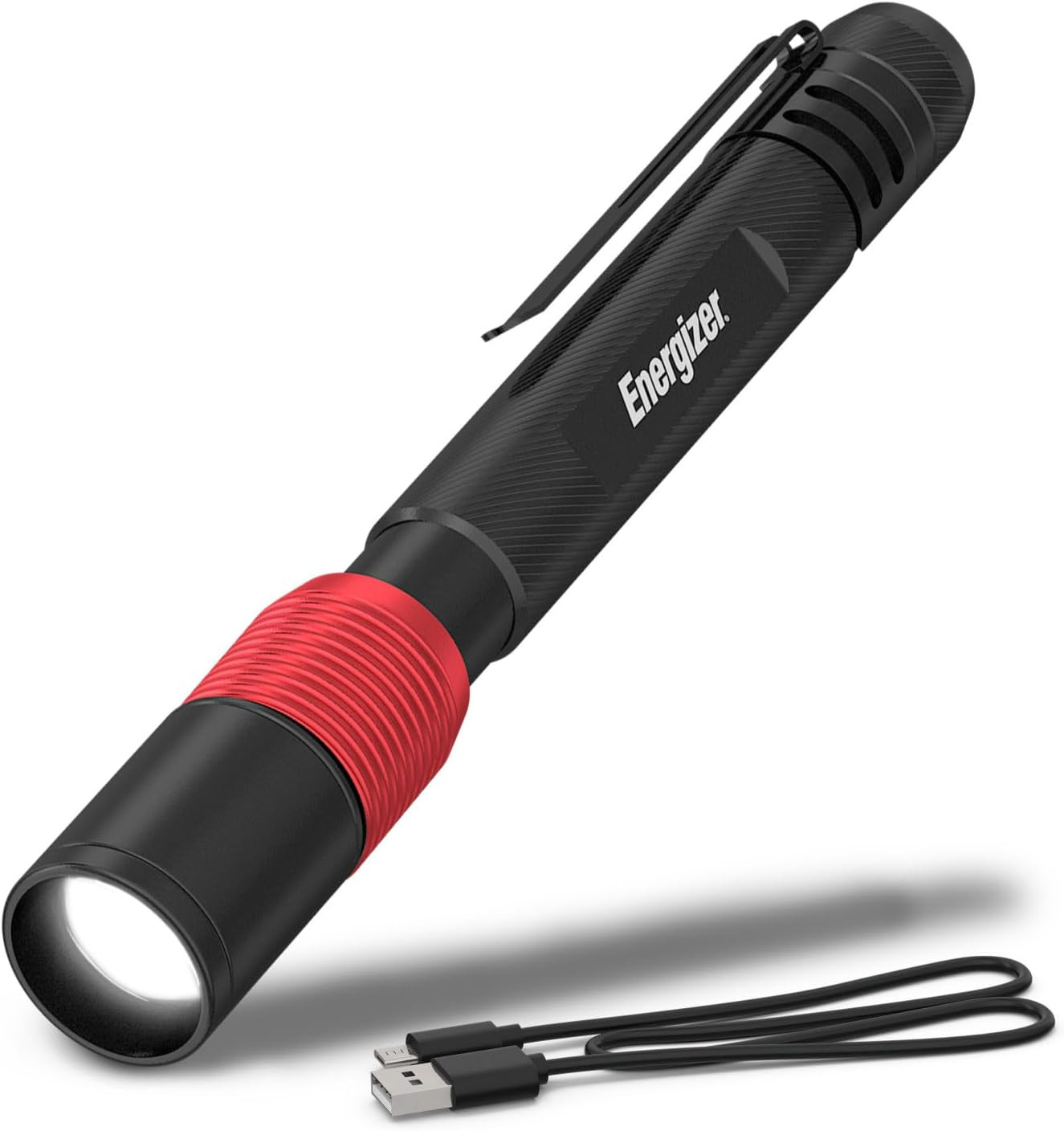 X-400 Pen Light Flashlight Rechargeable, Bright Penlight IPX4 Water-Resistant, L