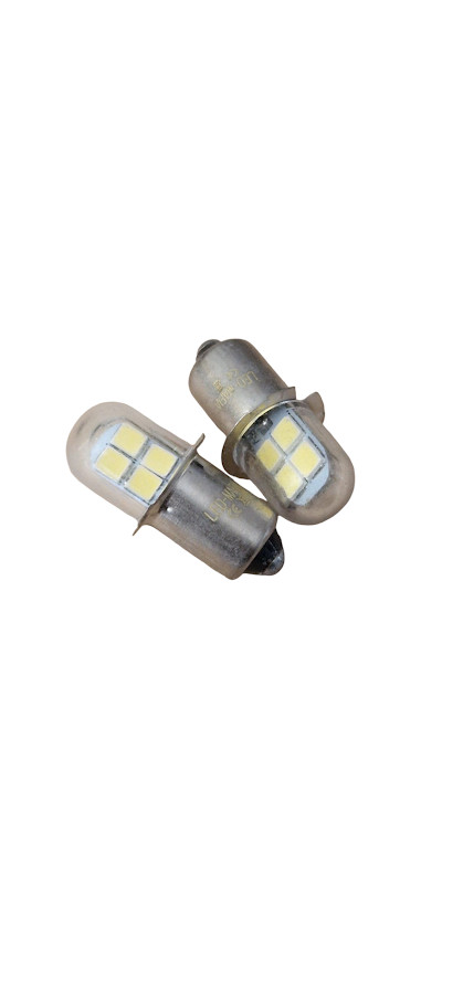 P13.5 LED 5V 6V Replacement Flashlight Bulb Lamp Light Bulb White Cool White 4 SMD