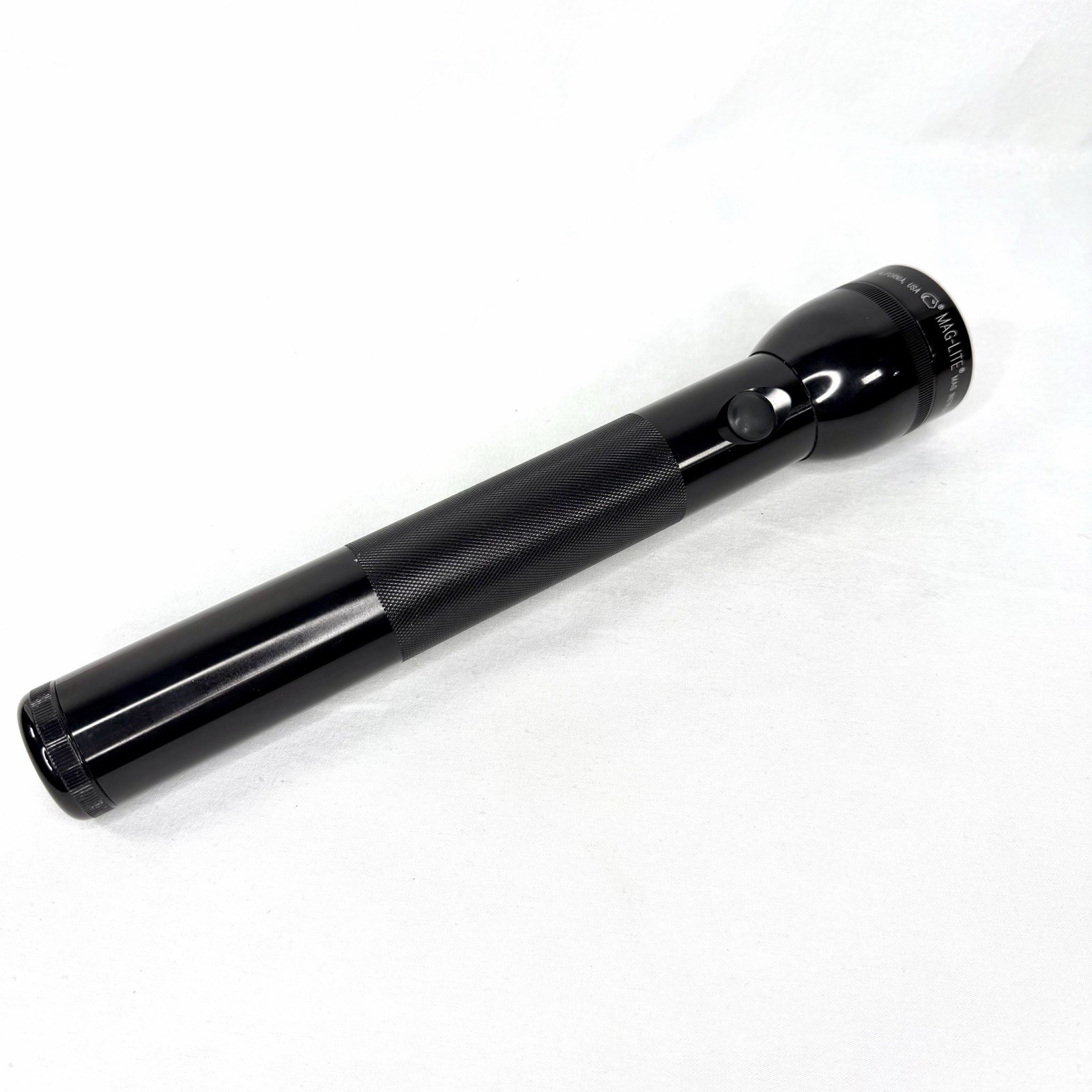 Vintage Mag-lite 3D Cell Flashlight Black Mag Instrument 12″ Made In USA