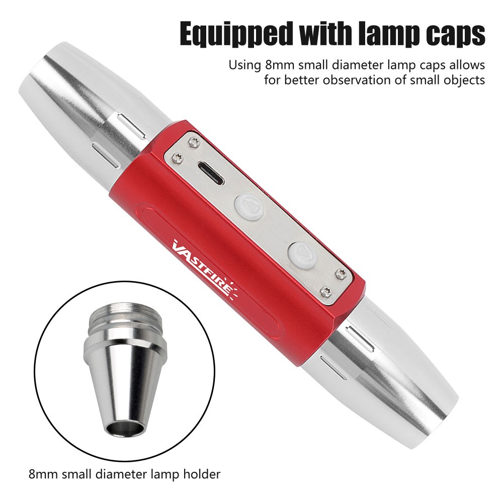 Professional Gemstone Identification Light LED Flashlight Lamp Gemologist Tool