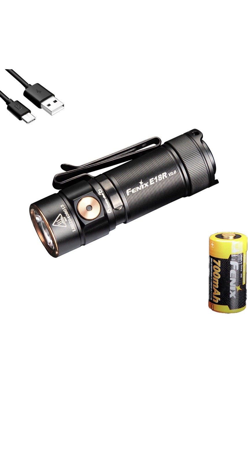 Fenix E18R v2.0 1200 Lumen Rechargeable EDC Flashlight