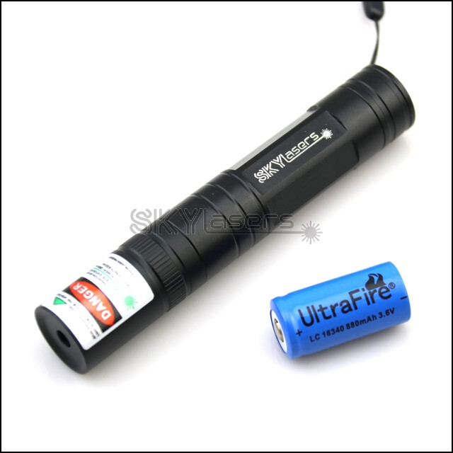 Mini 532nm Fixed Focus Green Laser Pointer Pen Visible Beam Flashlight+Batt