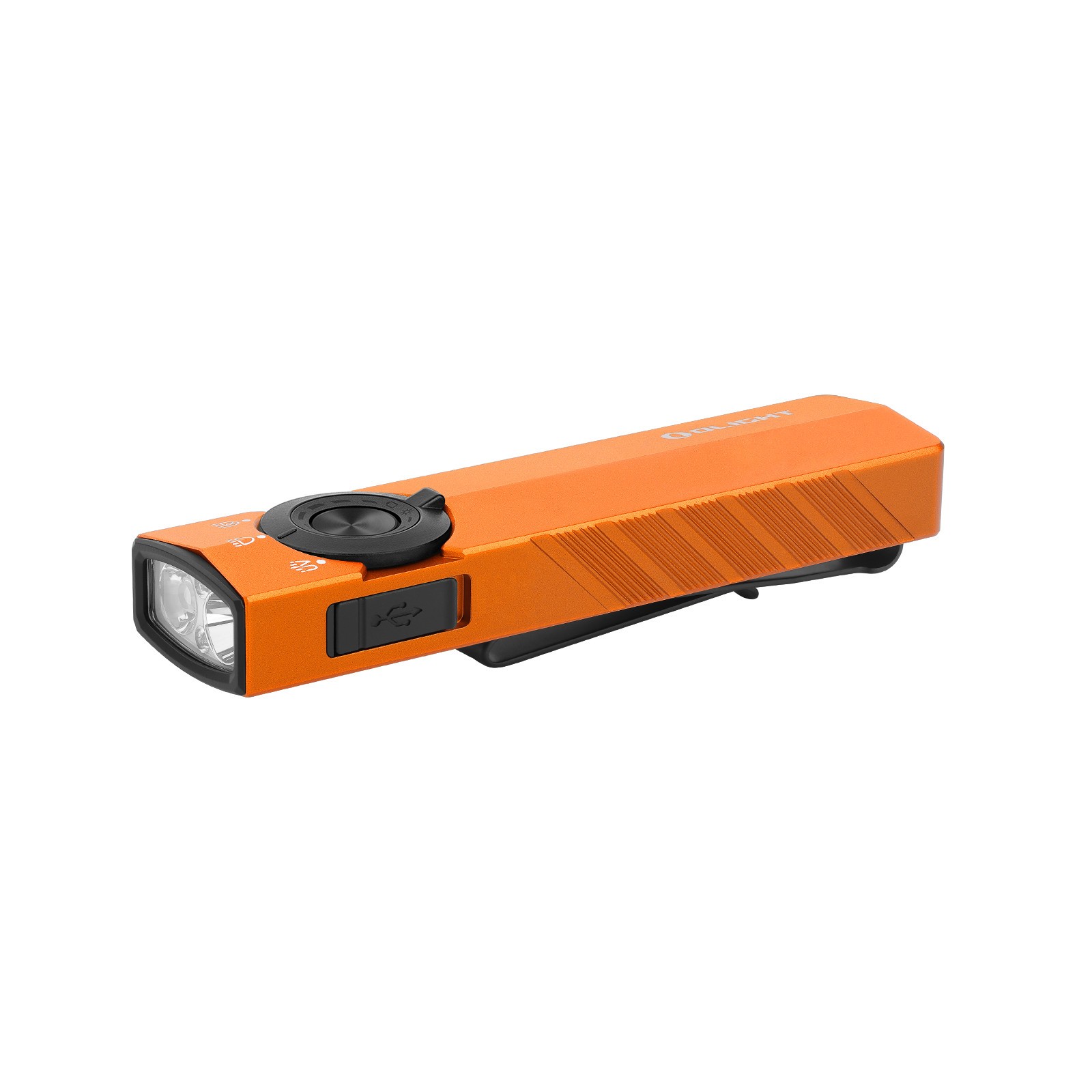 Olight ArkPro Lite Orange 3-in-1 Flashlight, 1200 Lumes White, 40L Red, & UV