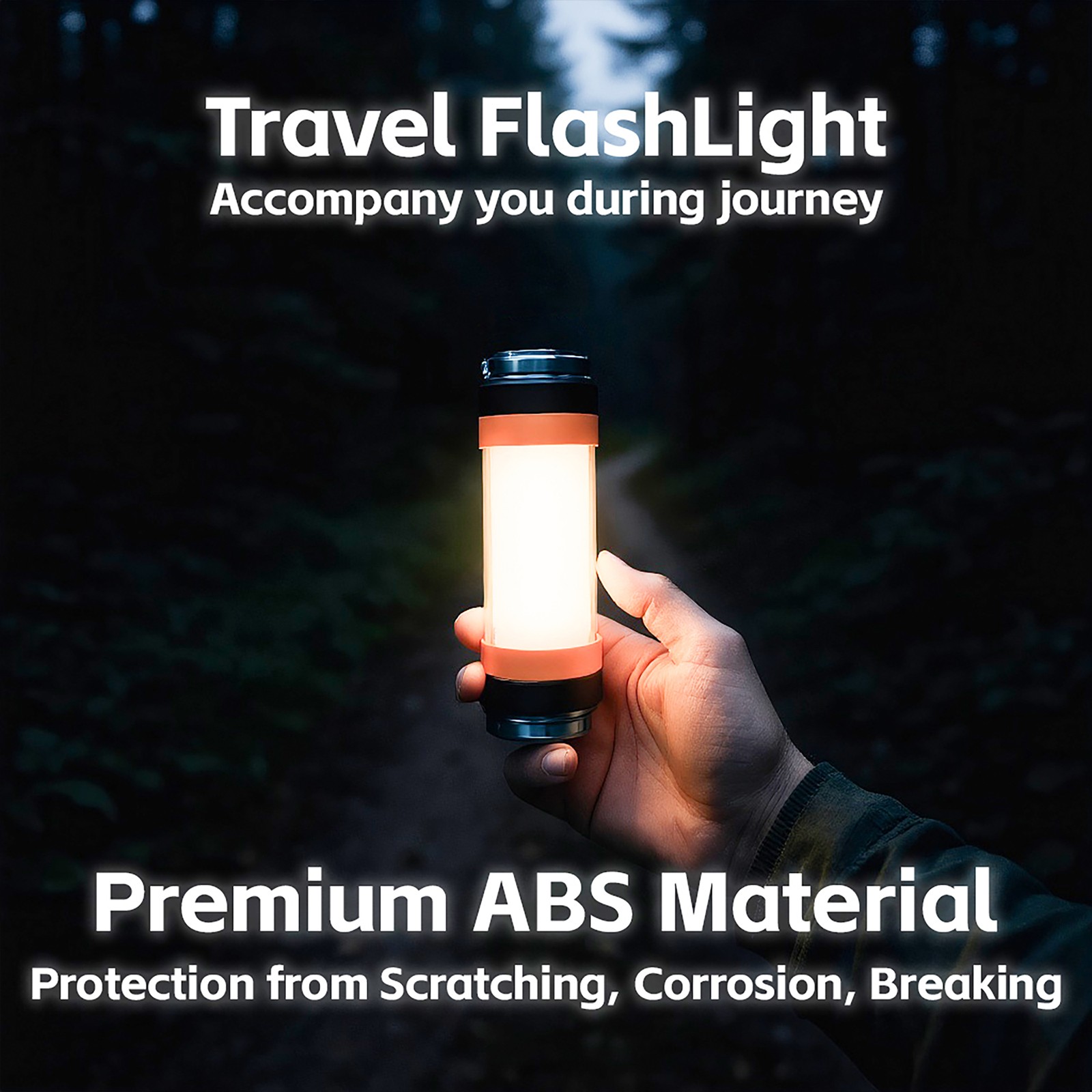 2x Camping LED Flashlight Rechargeable Magnetic Flashlights Window Breaker/ SOS