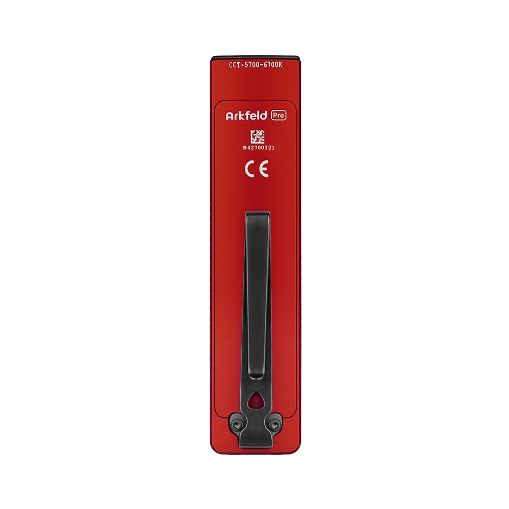 Olight Arkfeld Pro Red CW Flat EDC Flashlight, LED Light/Green Beam/UV, 1300 L