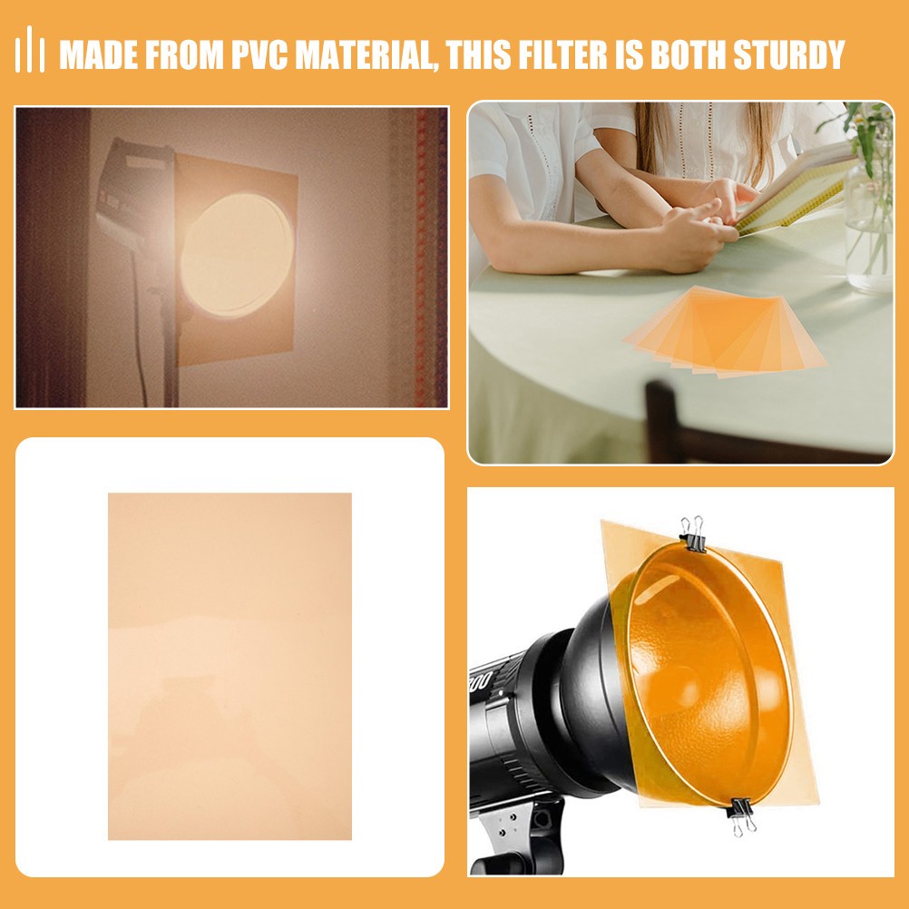 5 Sheets Diffuser Film Colored for Lights LED Transparent Screen