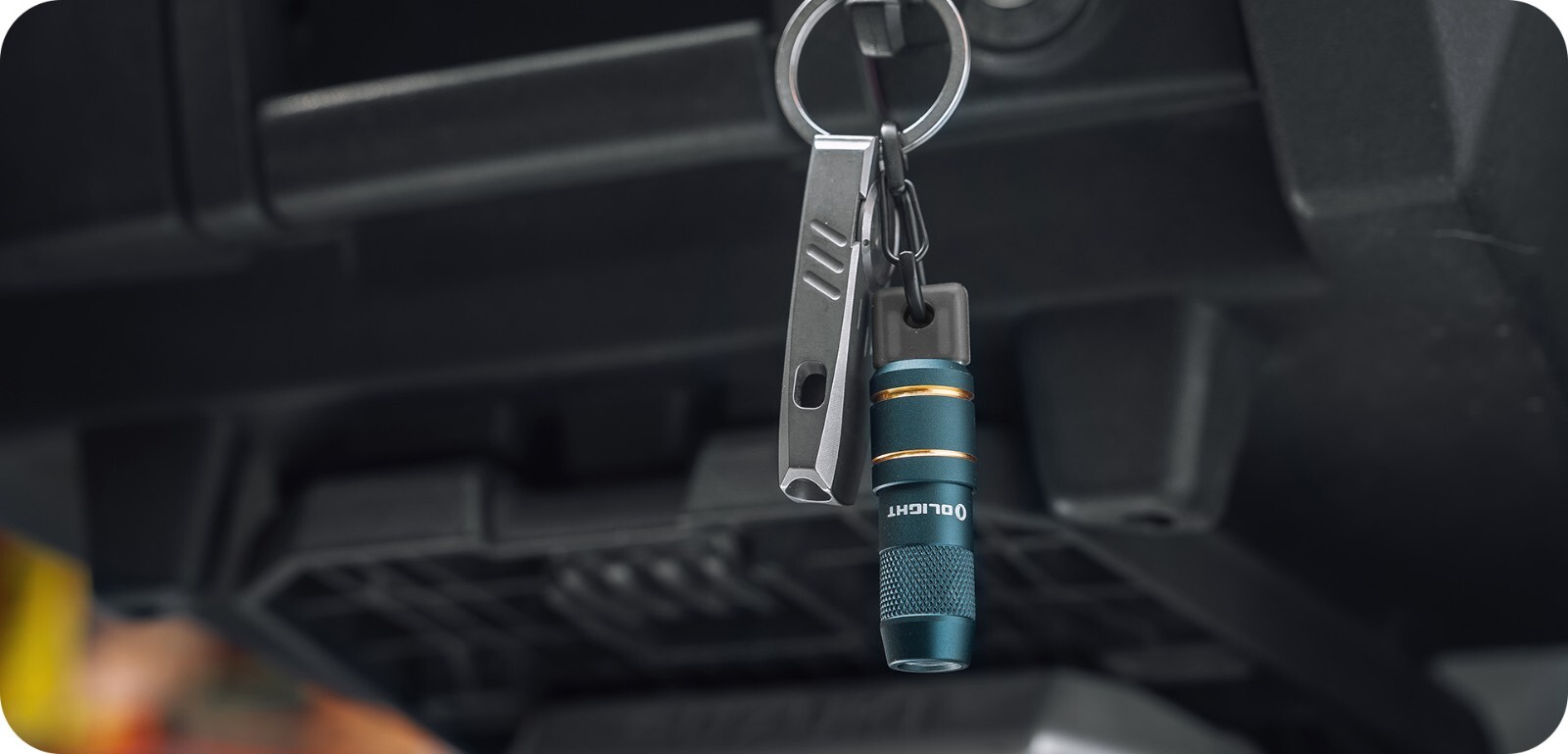 Olight imini 2 Dream Blue Rechargeable Mini Keychain EDC Flashlight, 50 Lumens