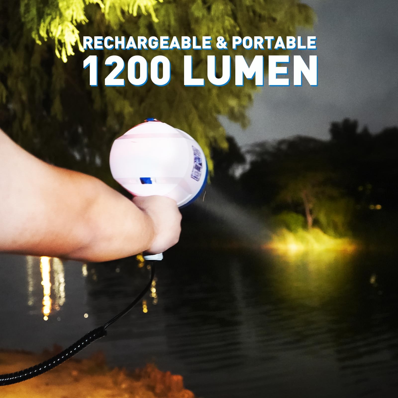Handheld Spotlights 1500 Lumens Searchlight with 12V DC Car Charger Trigger H…