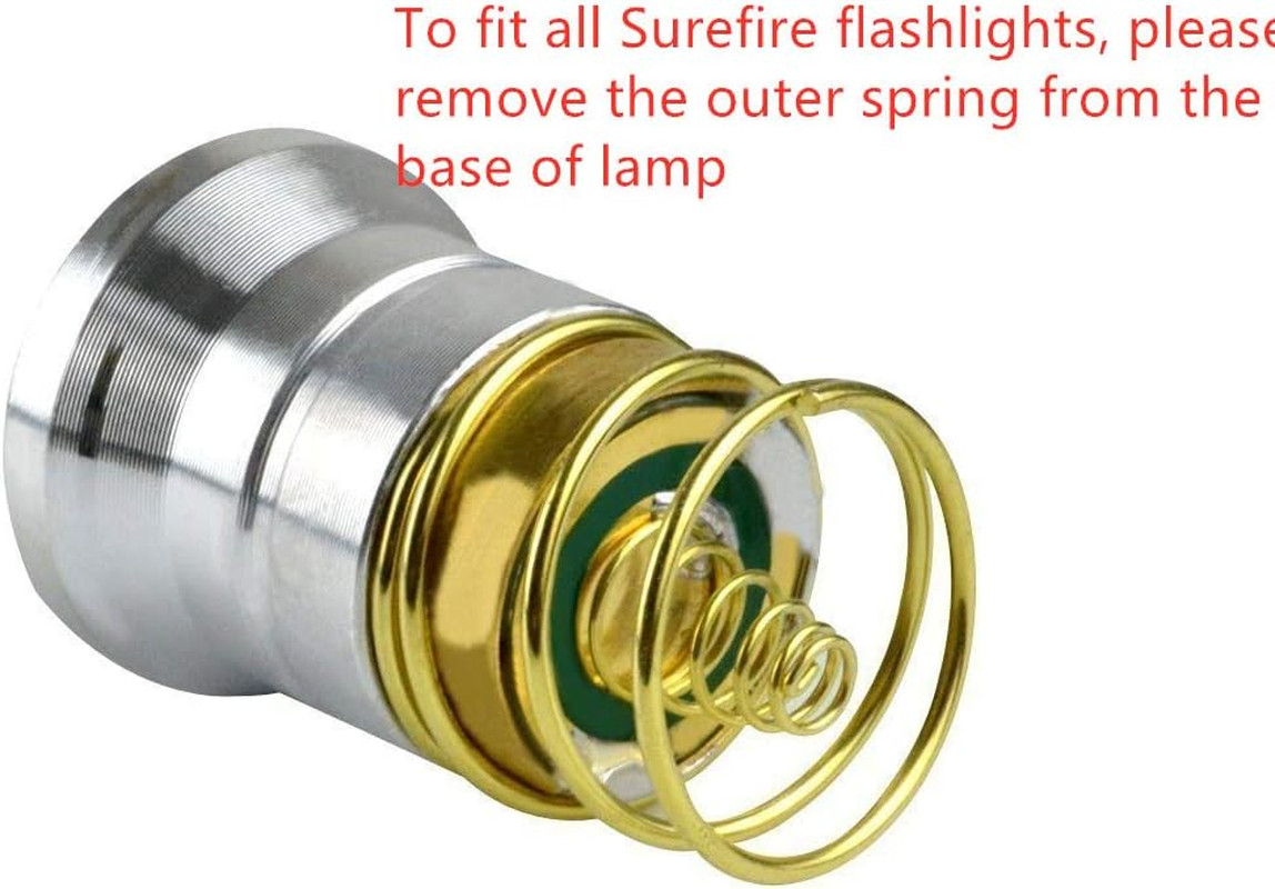 Flashlight Bulb 26.5Mm High Power LED 1300 Lumens 3.6V – 9V Single 1-Mode P60 De