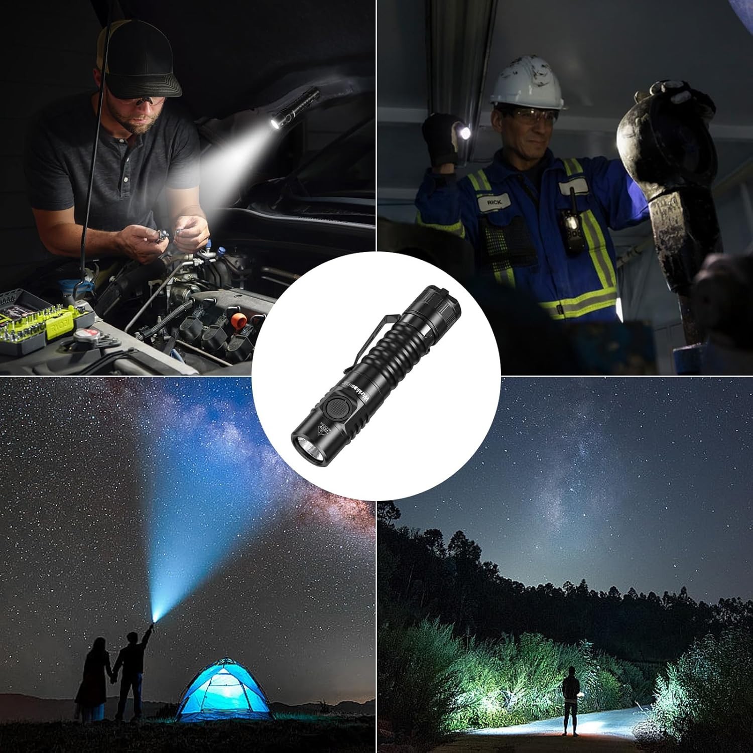 FC11C Led Flashlight Rechargeable High Lumen 1200, 90 High CRI Small Flashlig…