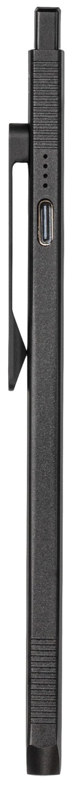 500-Lumen Rechargeable Flashlight, USB, IPX4 Waterproof, Pocket Clip, Black