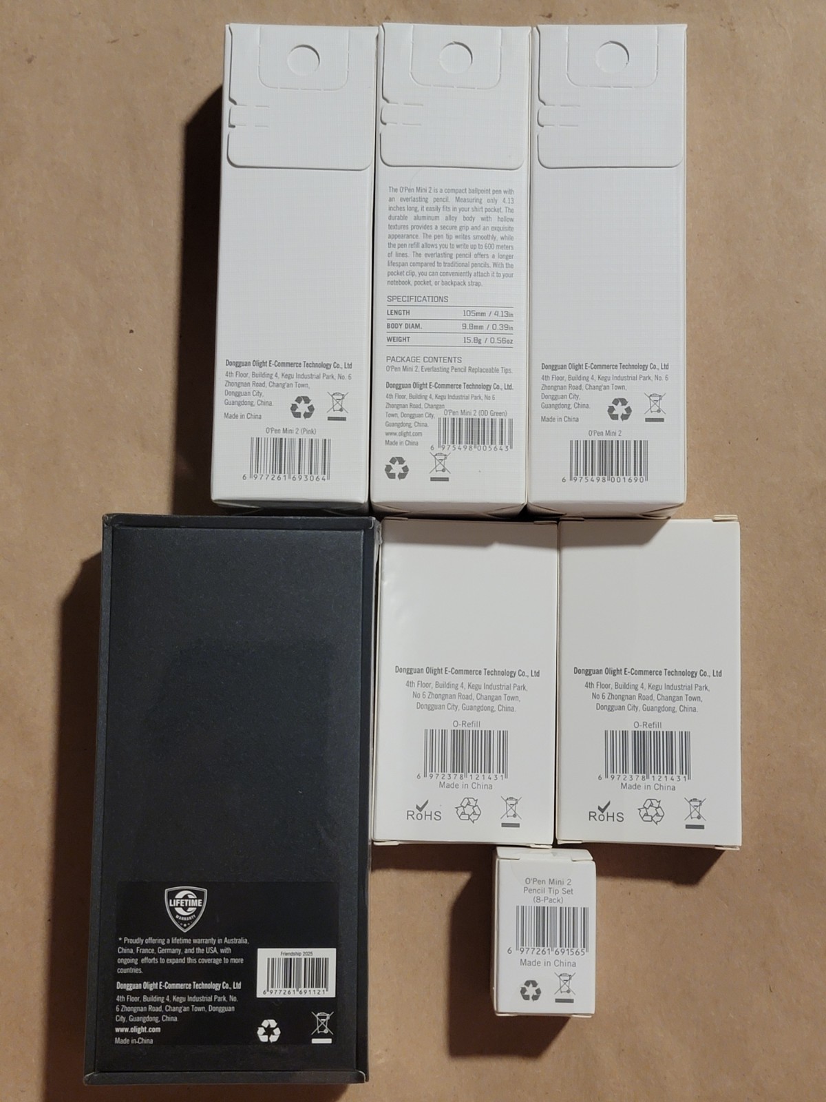 Olight Open O’Pen Mini 2 Pink, OD Green, Black, Friendship, O-Refill, Pencil Tip