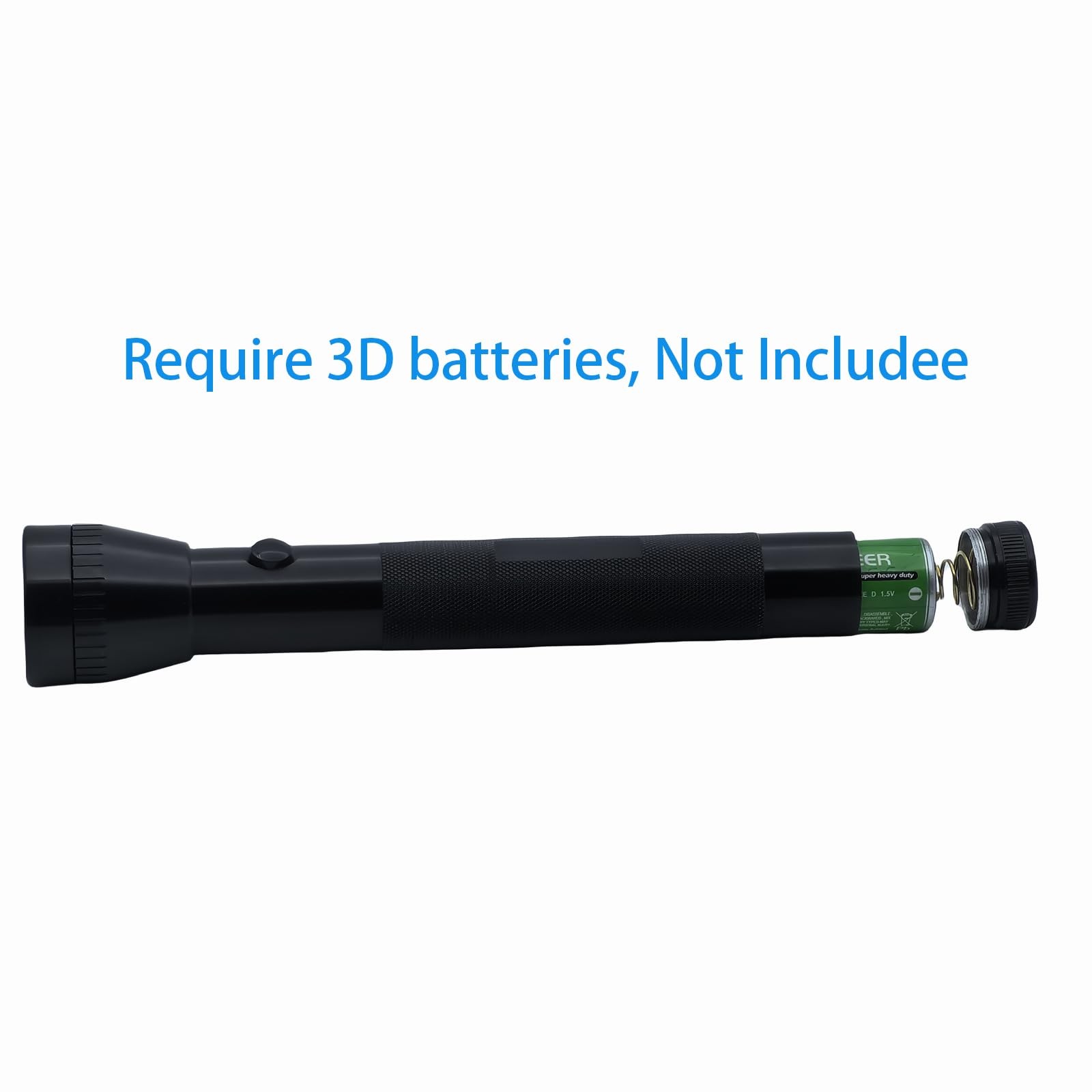 Heavy Duty 3 D Cell Battery LED Big Flashlights, High Lumens,for Home Emergen…