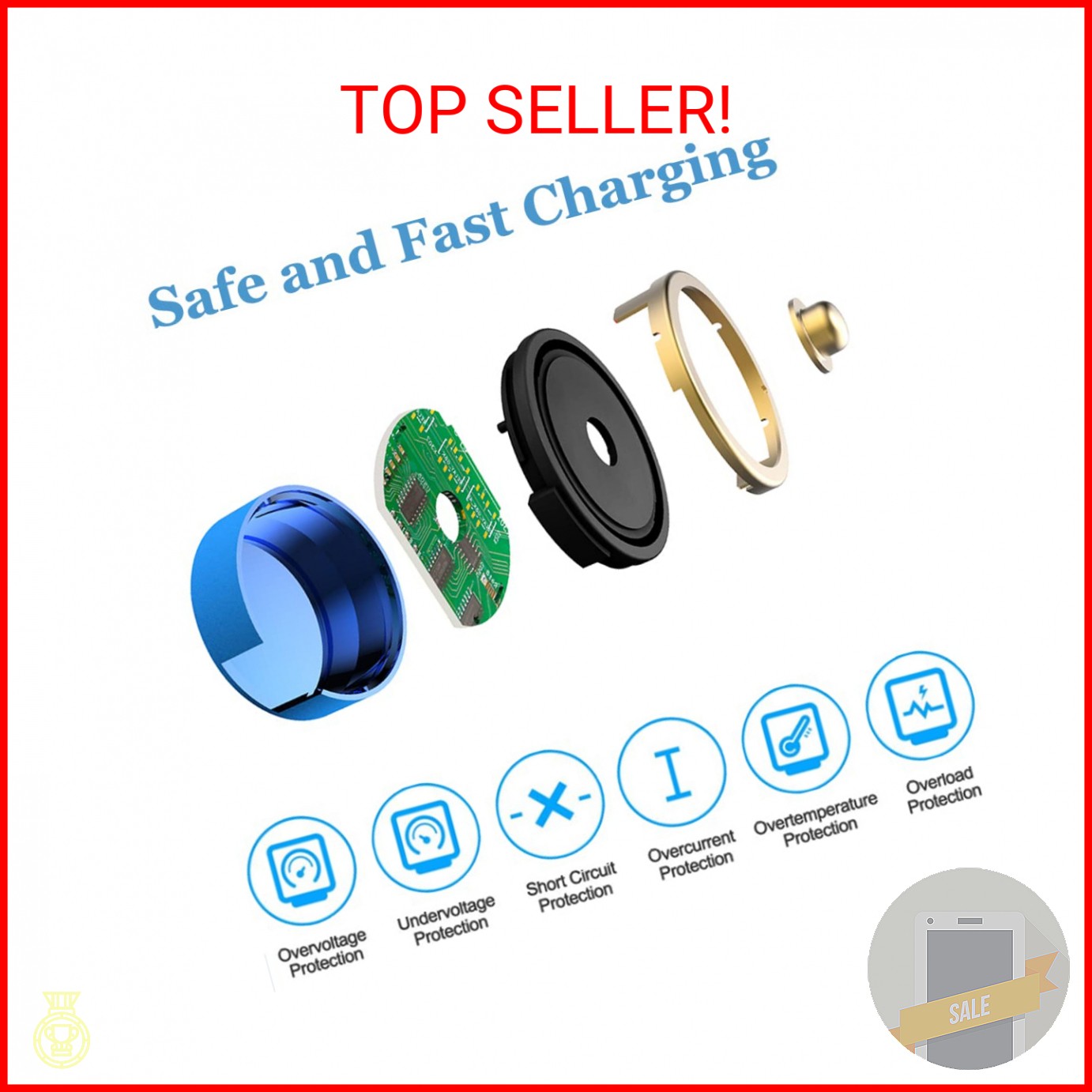 EXMRAT MCC Special Charger for Olight PL-Mini 2/Baldr S/BL/Mini/RL Mini, USB Mag