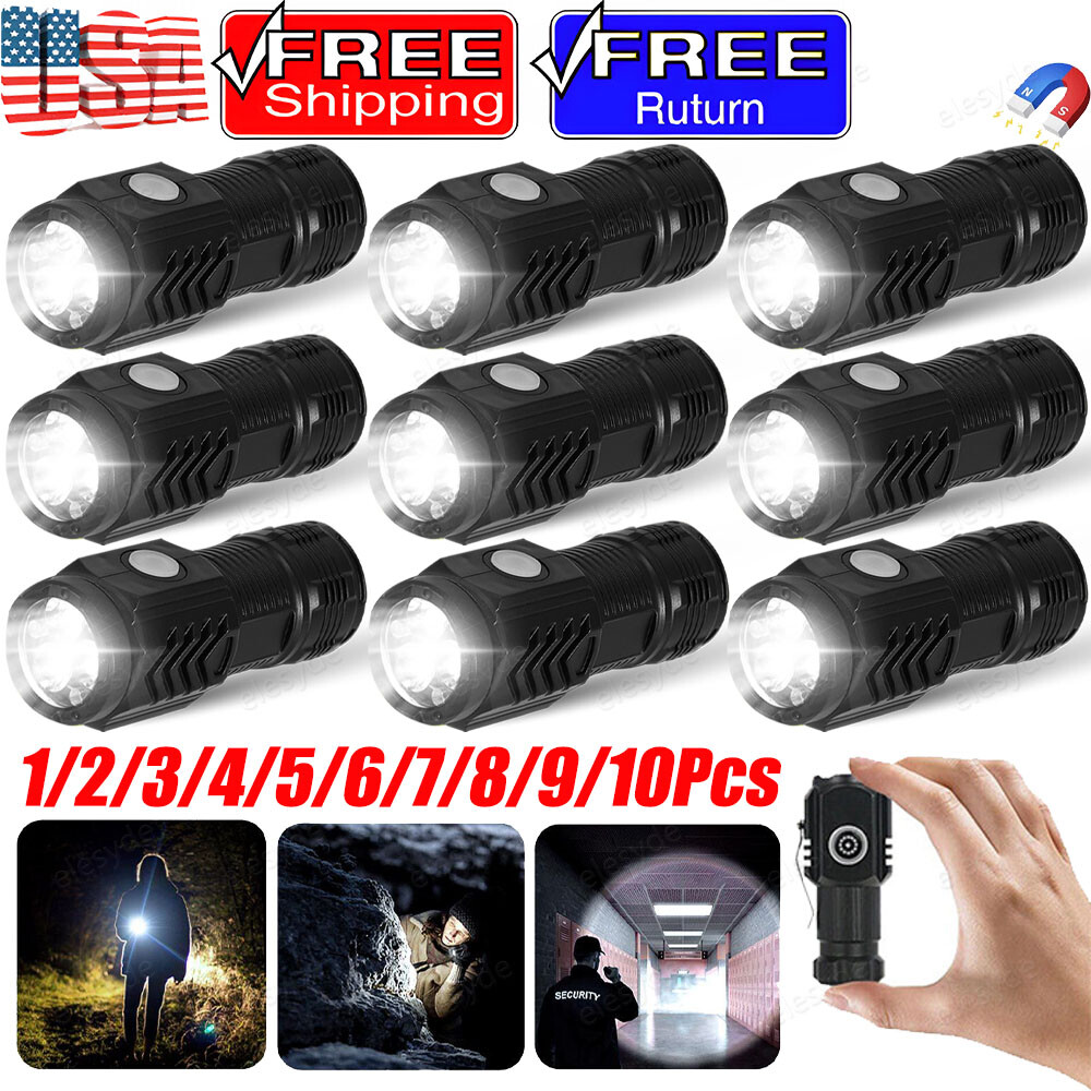 3-Eyed Monster Mini Flashlight Flash Super Power Waterproof Outdoor Travel LOT