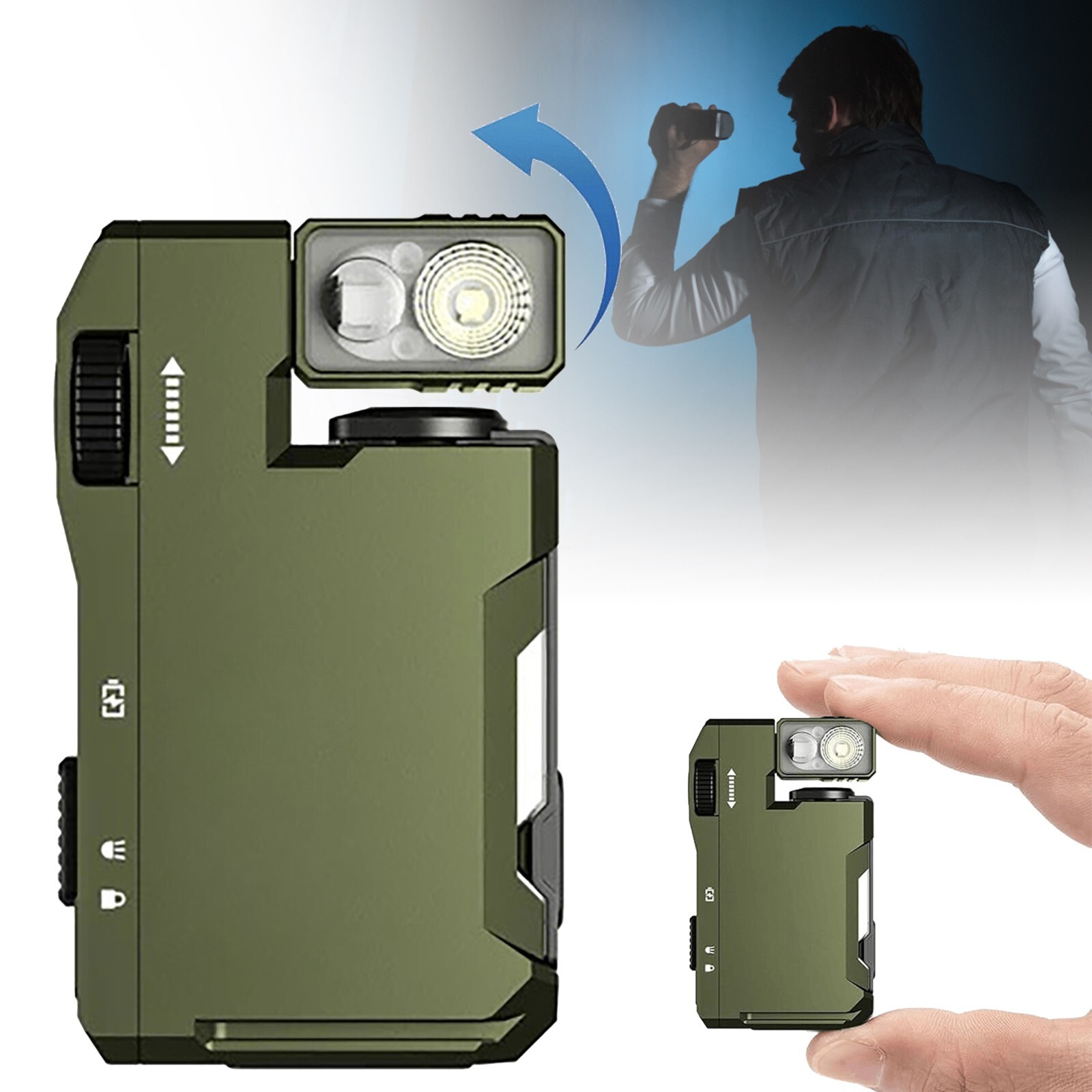 WUBEN G5 Rechargeable EDC Flashlight 400 Lumens Dual Light Sources Mini Flash