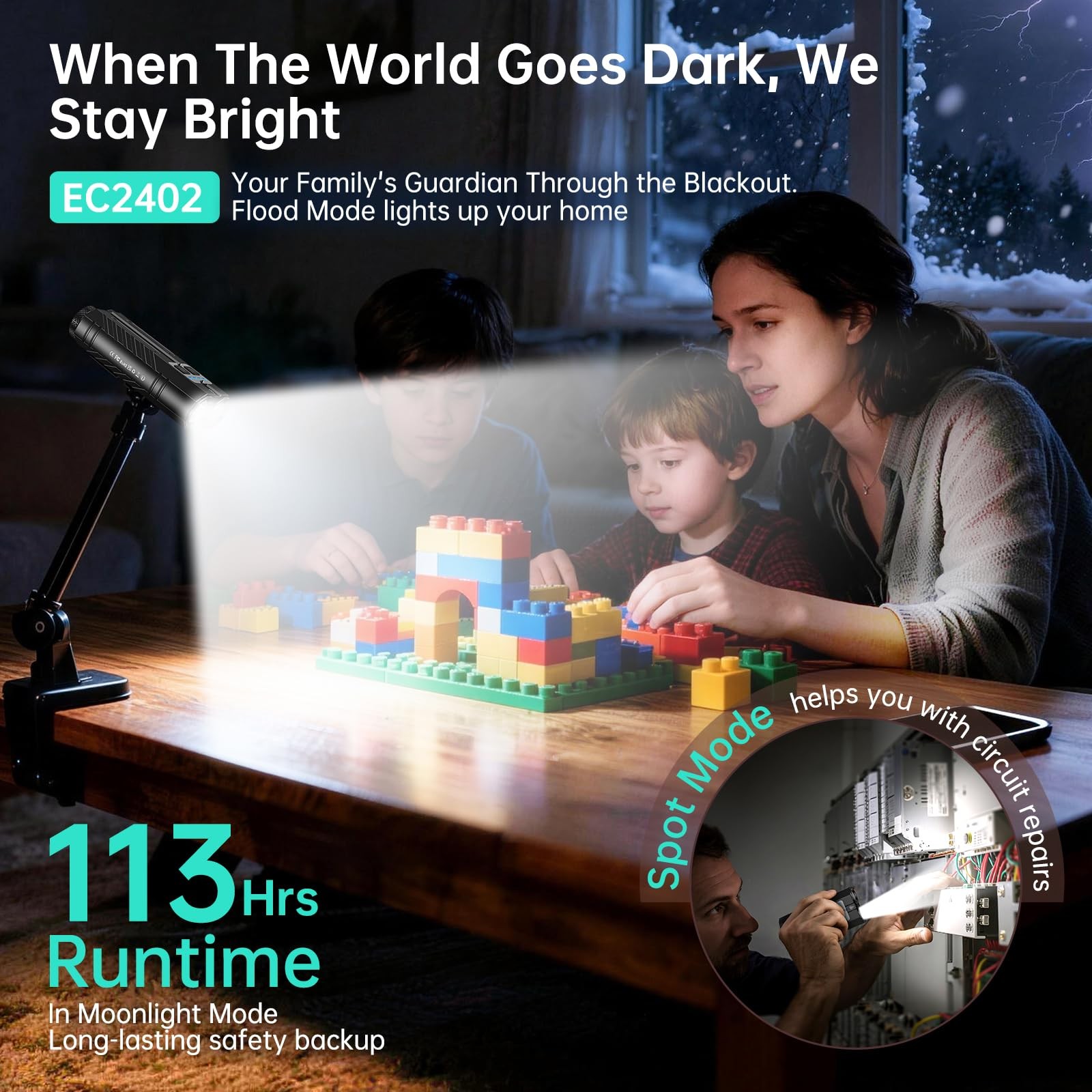 Powerful Small Flashlight Rechargeable, 3100 High Lumens Flat Tactical Flashl…